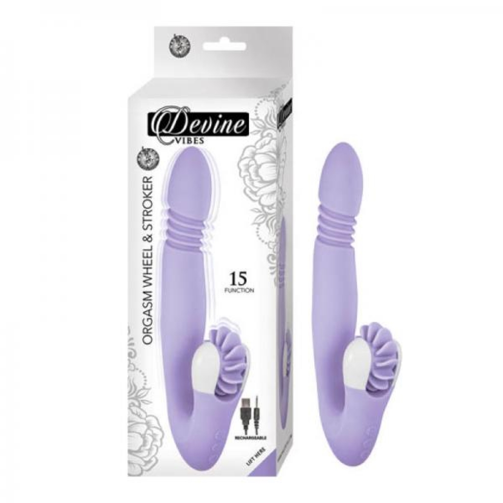 Devine Vibes Orgasm Wheel & Stroker-lavender - Rabbit Vibrators