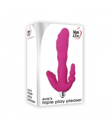 A&e Eve's Triple Play Pleaser Pink - G-Spot Vibrators Clit Stimulators
