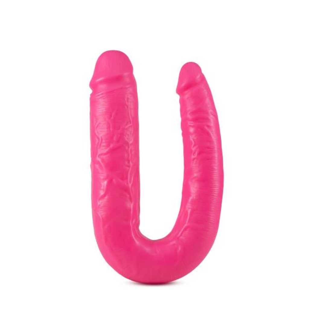 Big As Fuk 18 Inches Double Head Cock Pink - Double Dildos