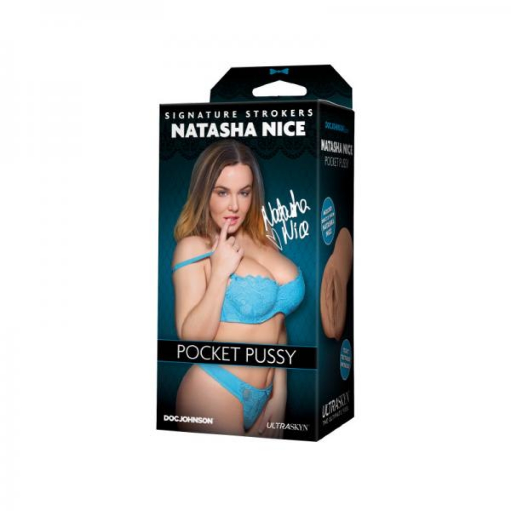 Signature Strokers - Natasha Nice - Ultraskyn Pocket Pussy Vanilla - Porn Star Masturbators