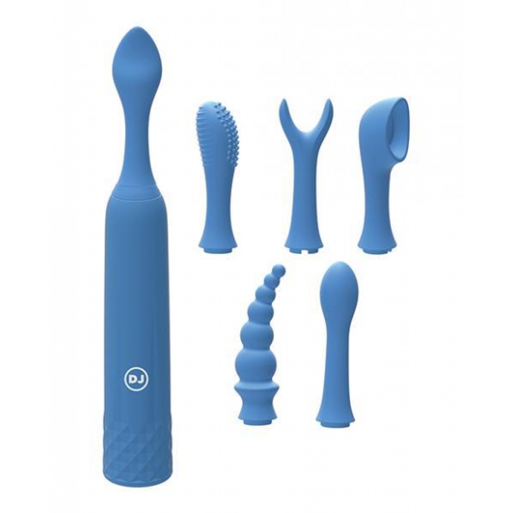Ivibe Select - Iquiver - 7 Piece Set Periwinkle Blue - Clit Cuddlers