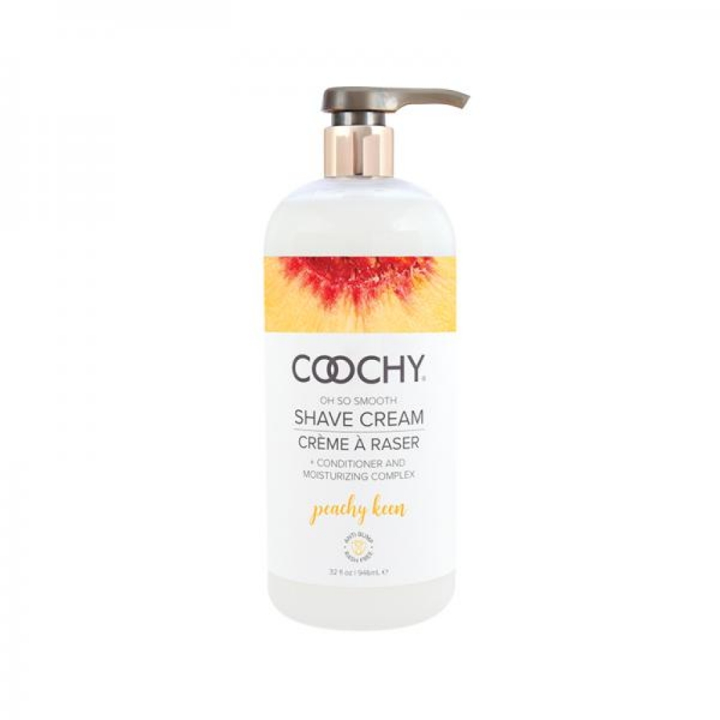 Coochy Shave Cream Peachy Keen 32 Fl.oz - Shaving & Intimate Care