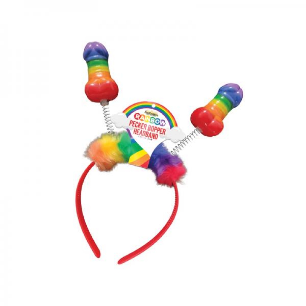 Rainbow Pecker Bopper Head Band O/S - Party Wear