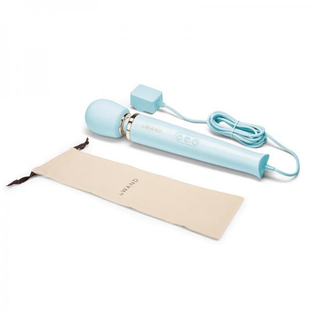Le Wand Powerful Plug-in Vibrating Massager Sky Blue - Body Massagers
