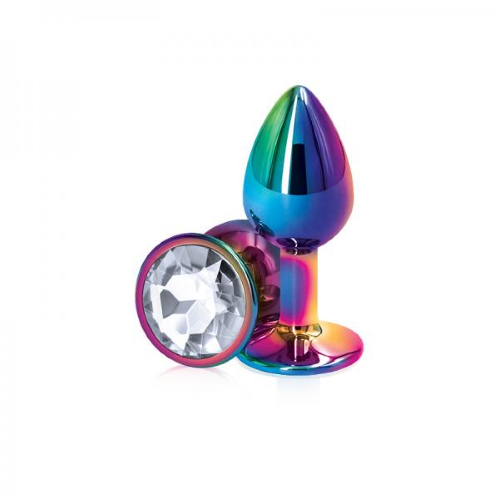 Rear Assets Mulitcolor Small Clear - Anal Plugs