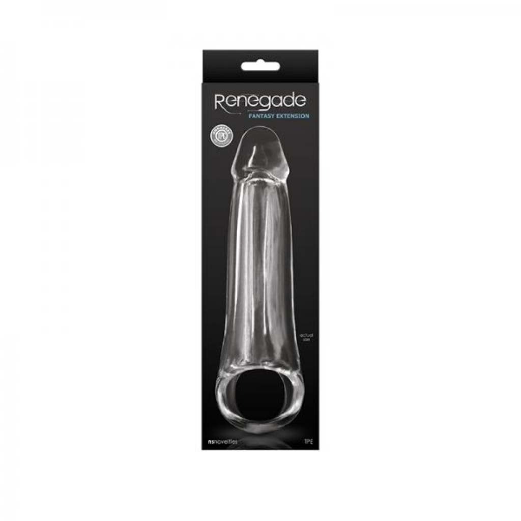 Renegade Fantasy Extenstion Lg Clear - Penis Extensions