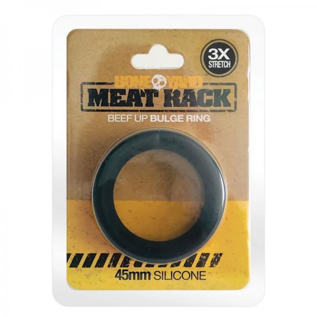 Meat Rack Cock Ring Black - Classic Penis Rings
