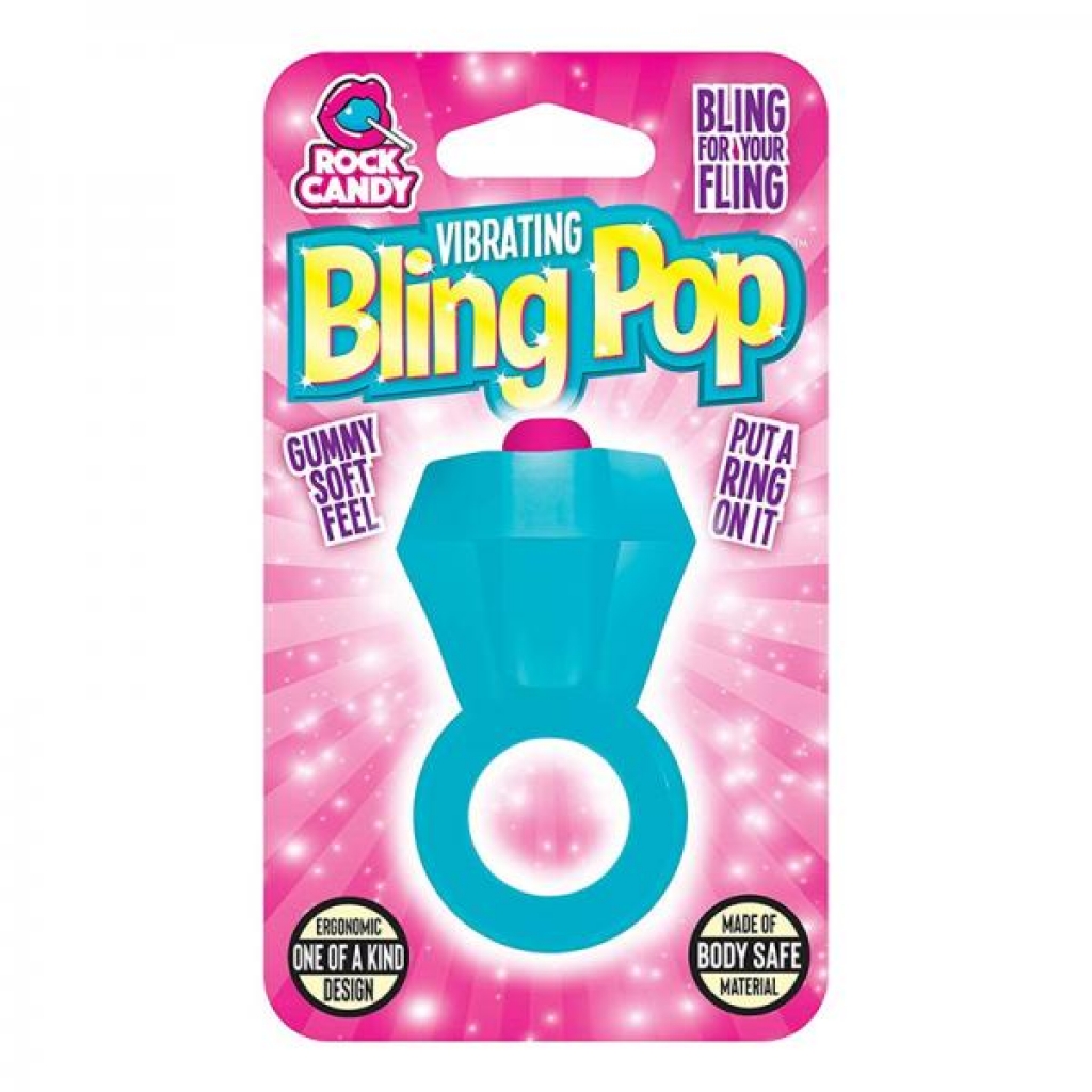 Bling Pop Ring - Blue - Couples Vibrating Penis Rings