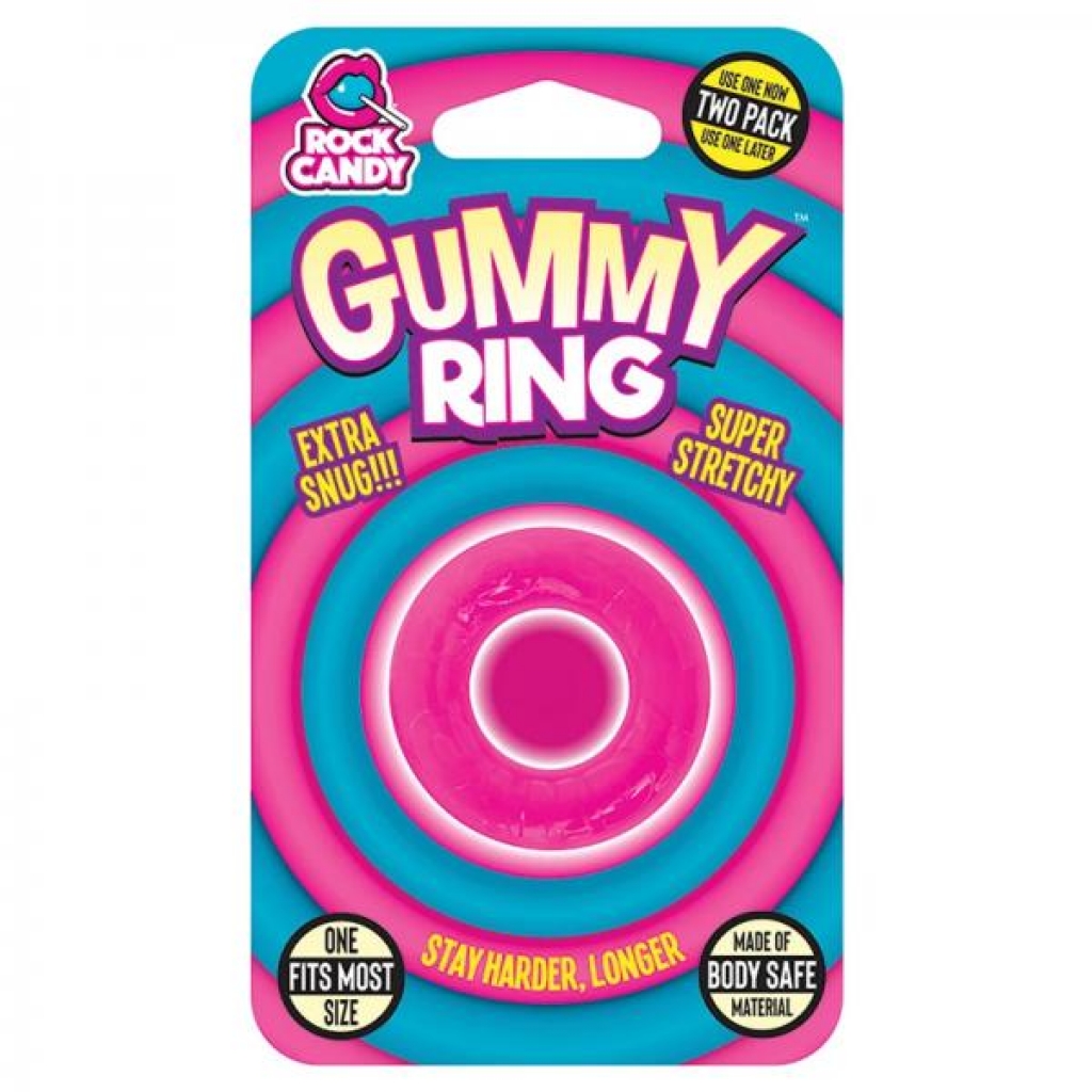 Gummy Ring - Pink - Classic Penis Rings