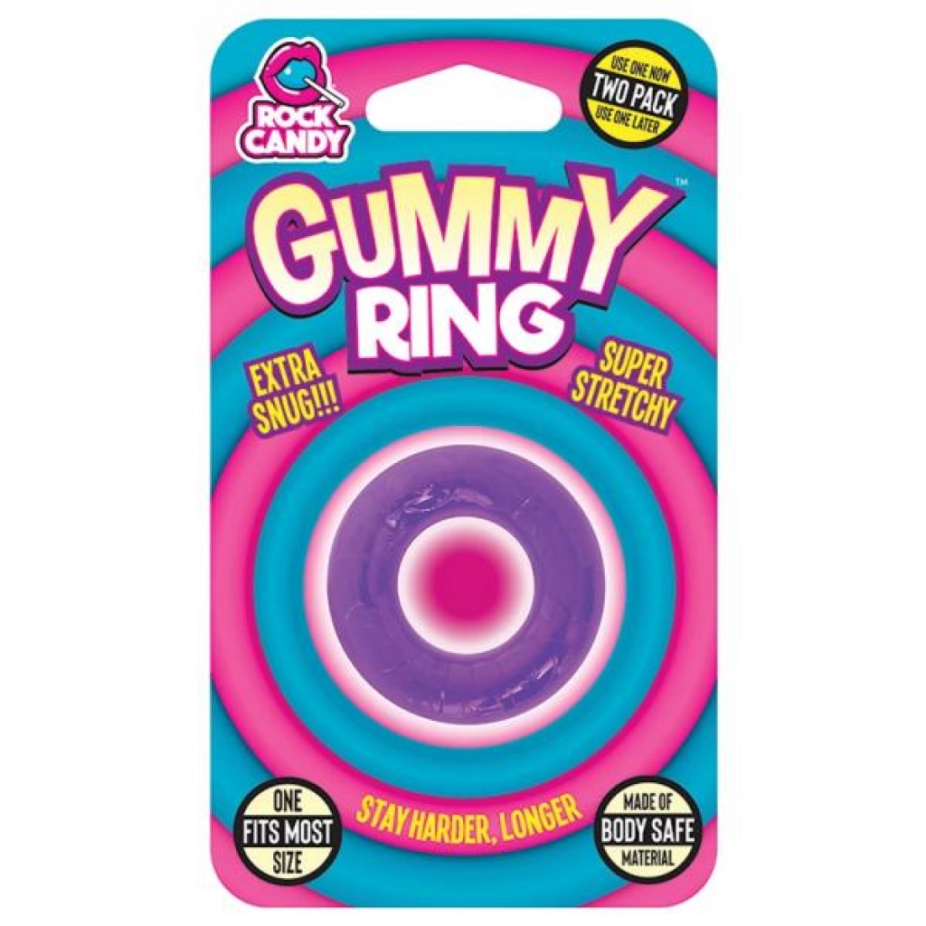 Gummy Ring - Purple - Classic Penis Rings