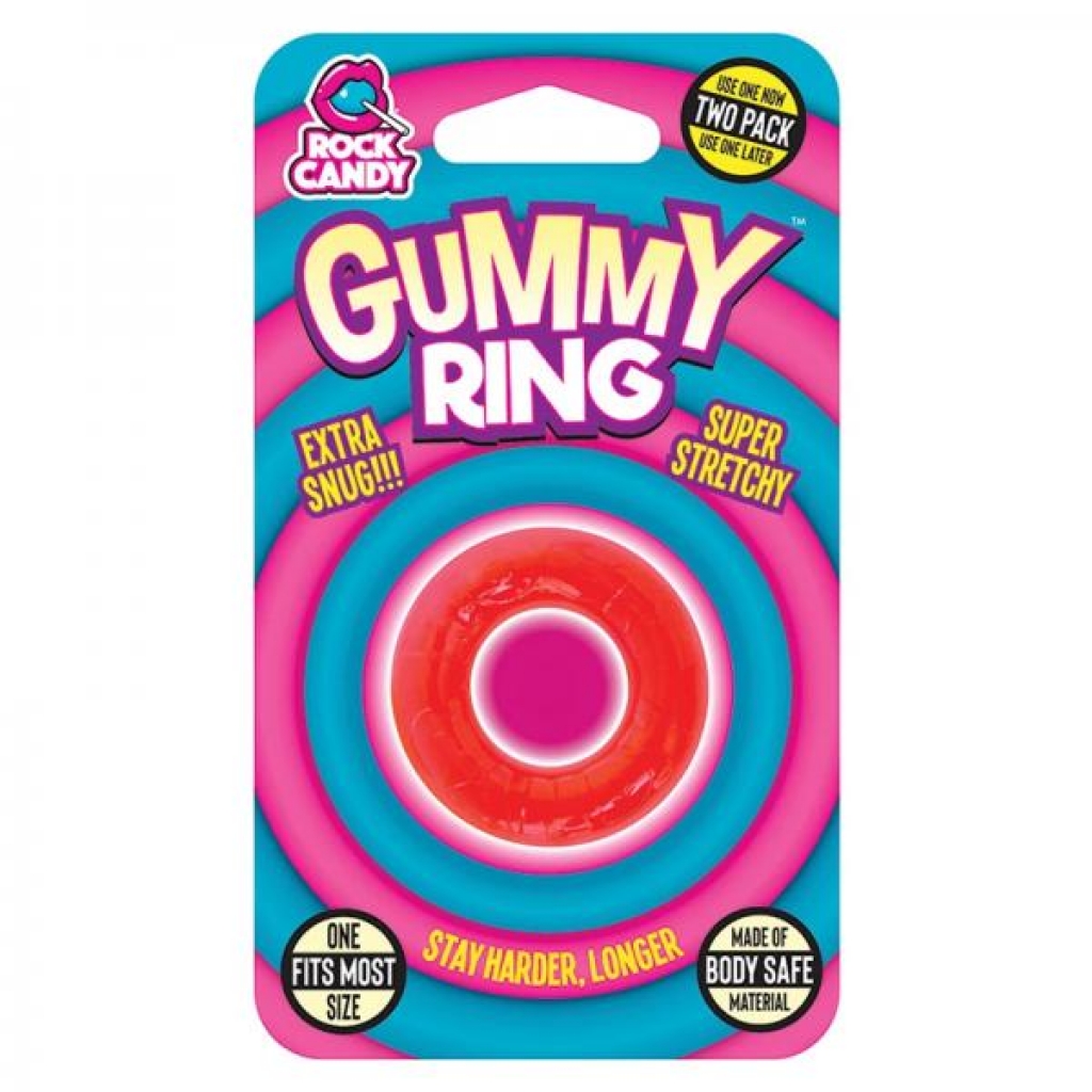 Gummy Ring - Red - Classic Penis Rings