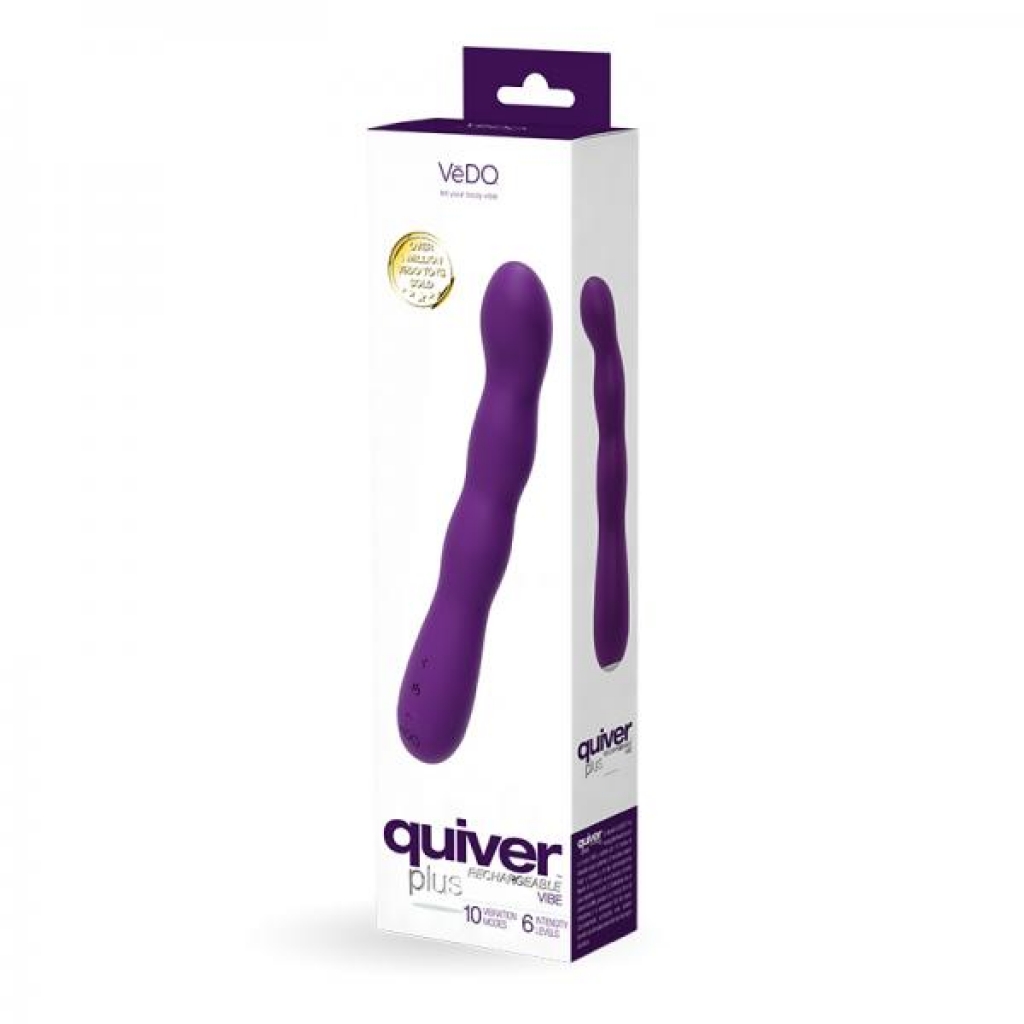 Quiver Rechargeable Plus Vibe Deep Purple - G-Spot Vibrators