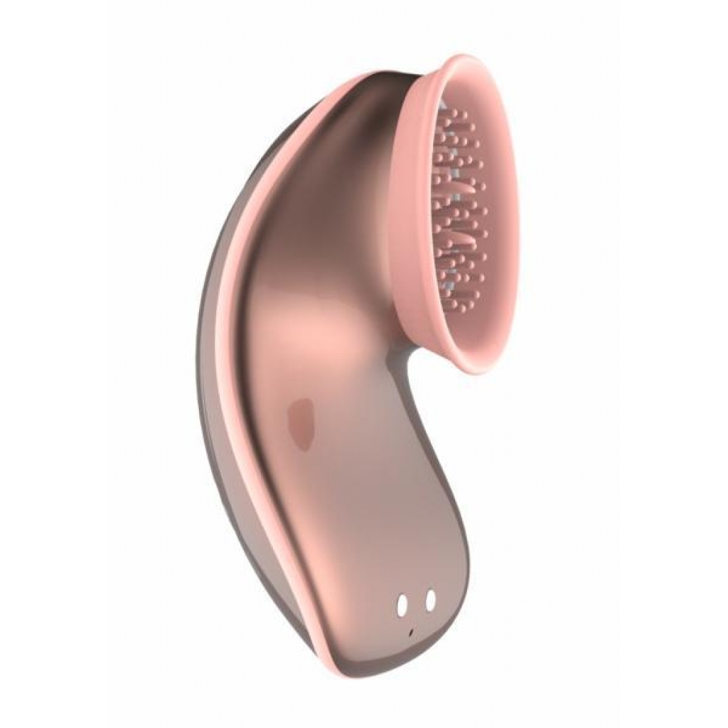 Twitch Hands-free Suction And Vibration Toy Rose Gold - Clit Suckers & Oral Suction