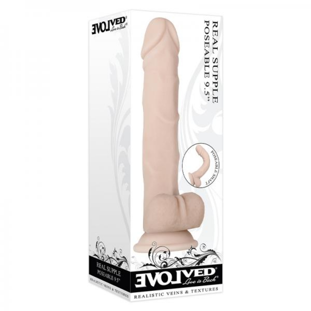 Evolved Real Supple Poseable 9.5 Inch - Realistic Dildos & Dongs