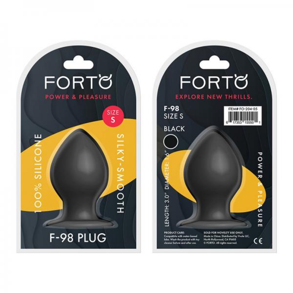 Forto F-98: Cone Small Black - Anal Plugs