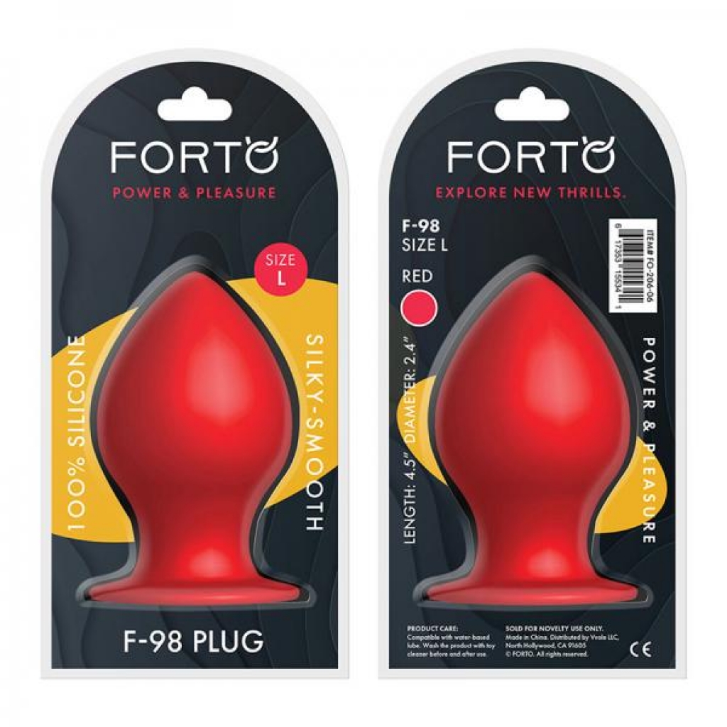 Forto F-98: Cone Large Red - Anal Plugs