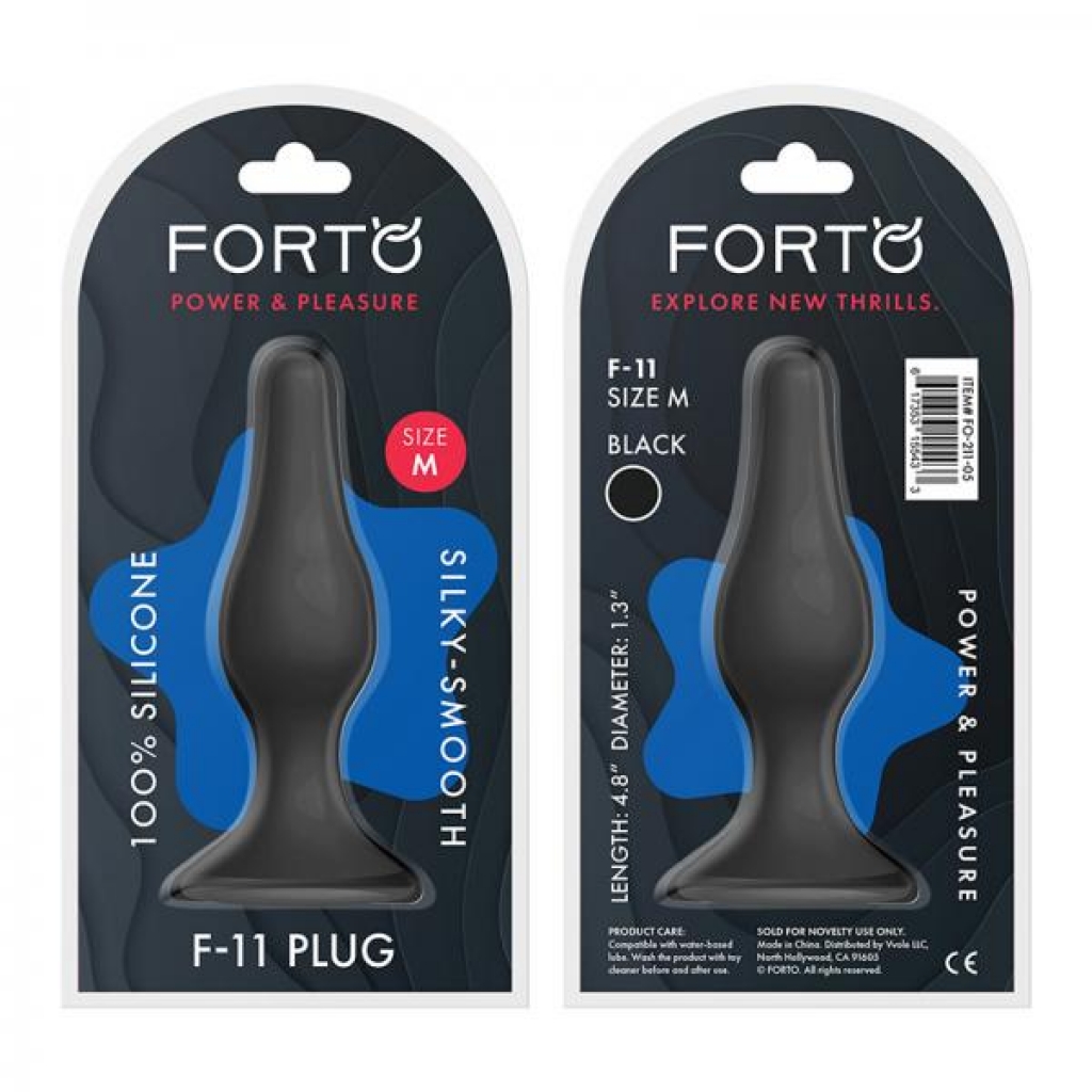 Forto F-11: Lungo Med Black - Anal Plugs