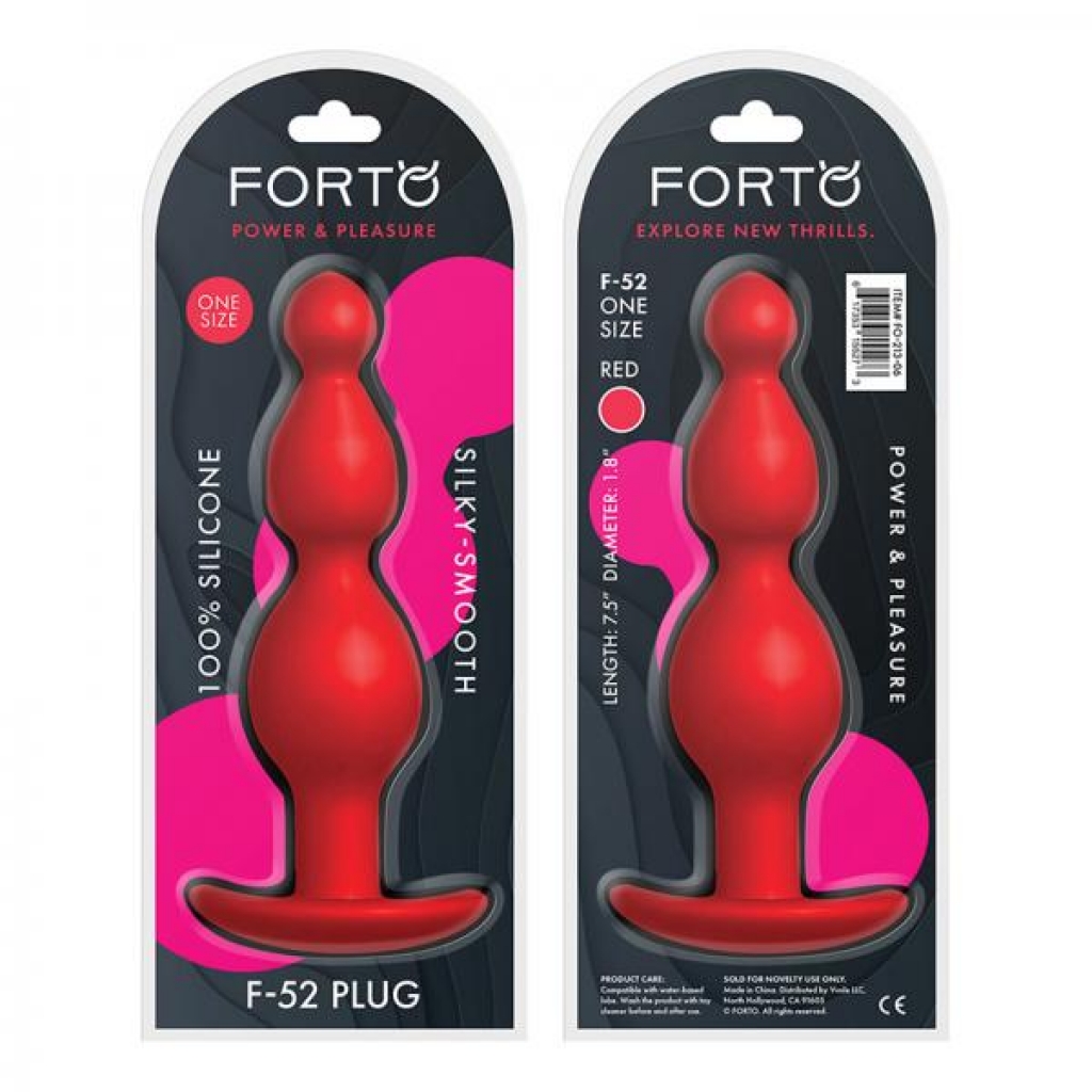 Forto F-52: Cone Beads Red - Anal Beads