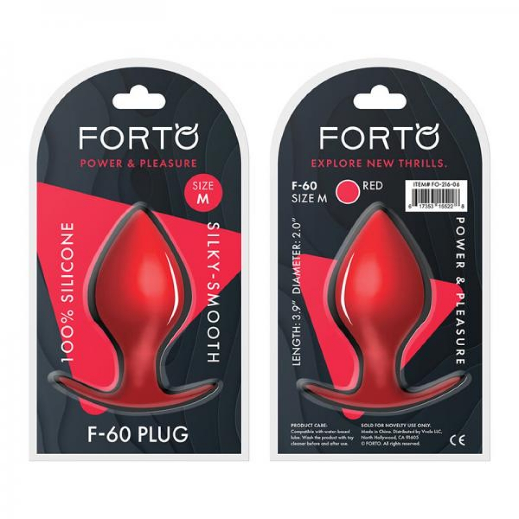 Forto F-60: Spade Med Red - Anal Plugs