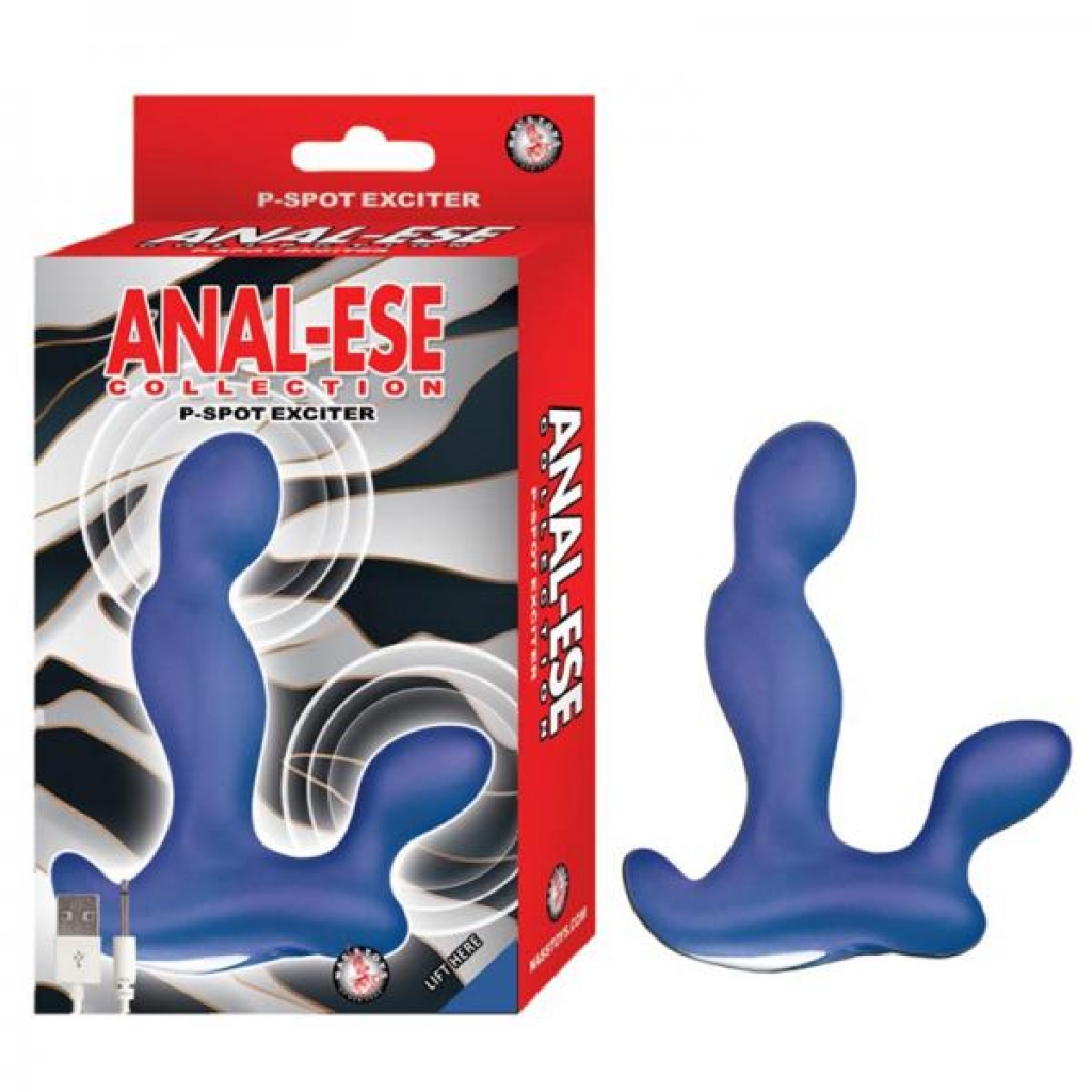 Anal-ese Collection P-spot Exciter - Blue - Prostate Massagers