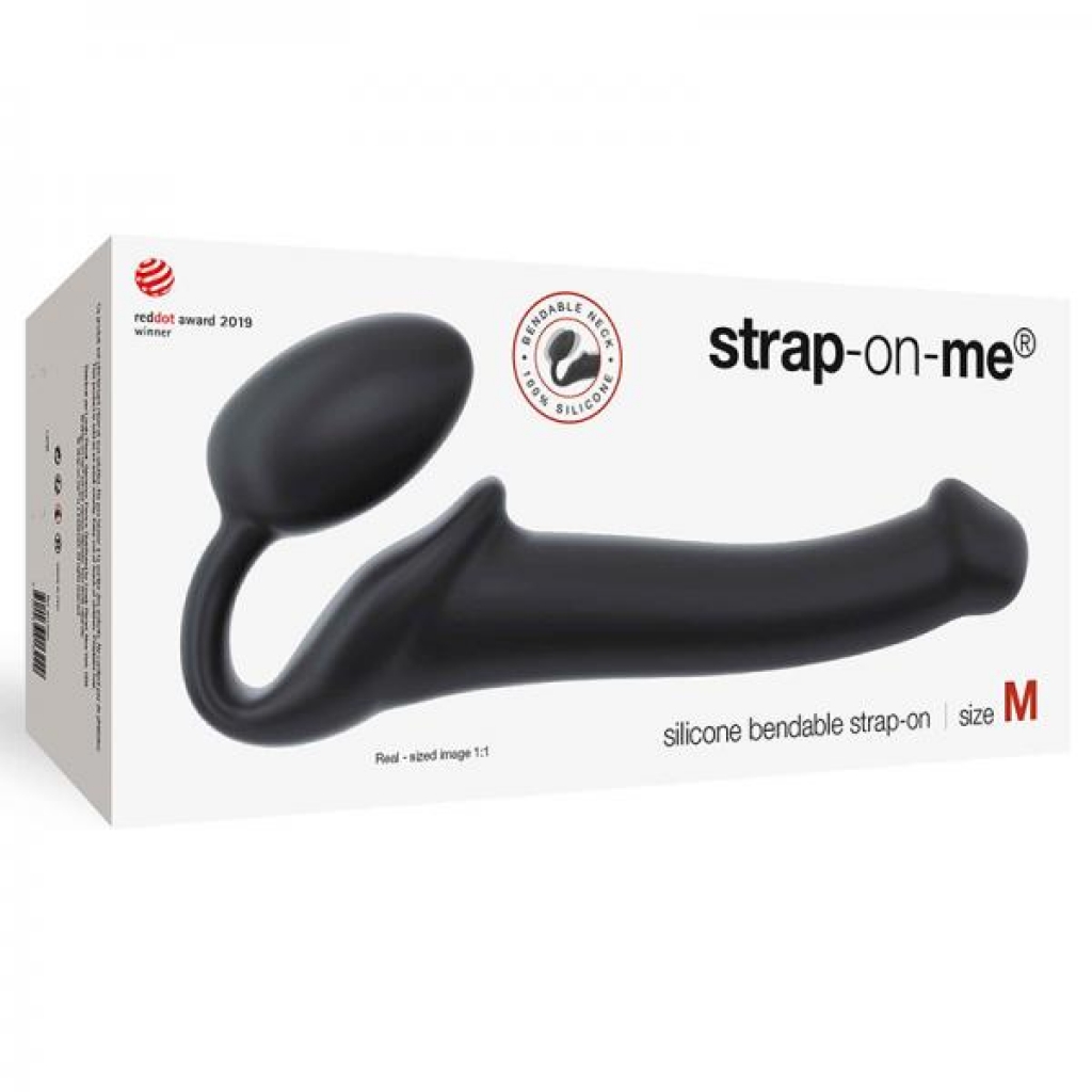 Strap-on-me Semi-realistic Bendable Strap-on Black Size M - Strapless Strap-ons