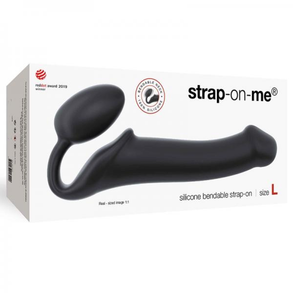 Strap-on-me Semi-realistic Bendable Strap-on Black Size L - Strapless Strap-ons