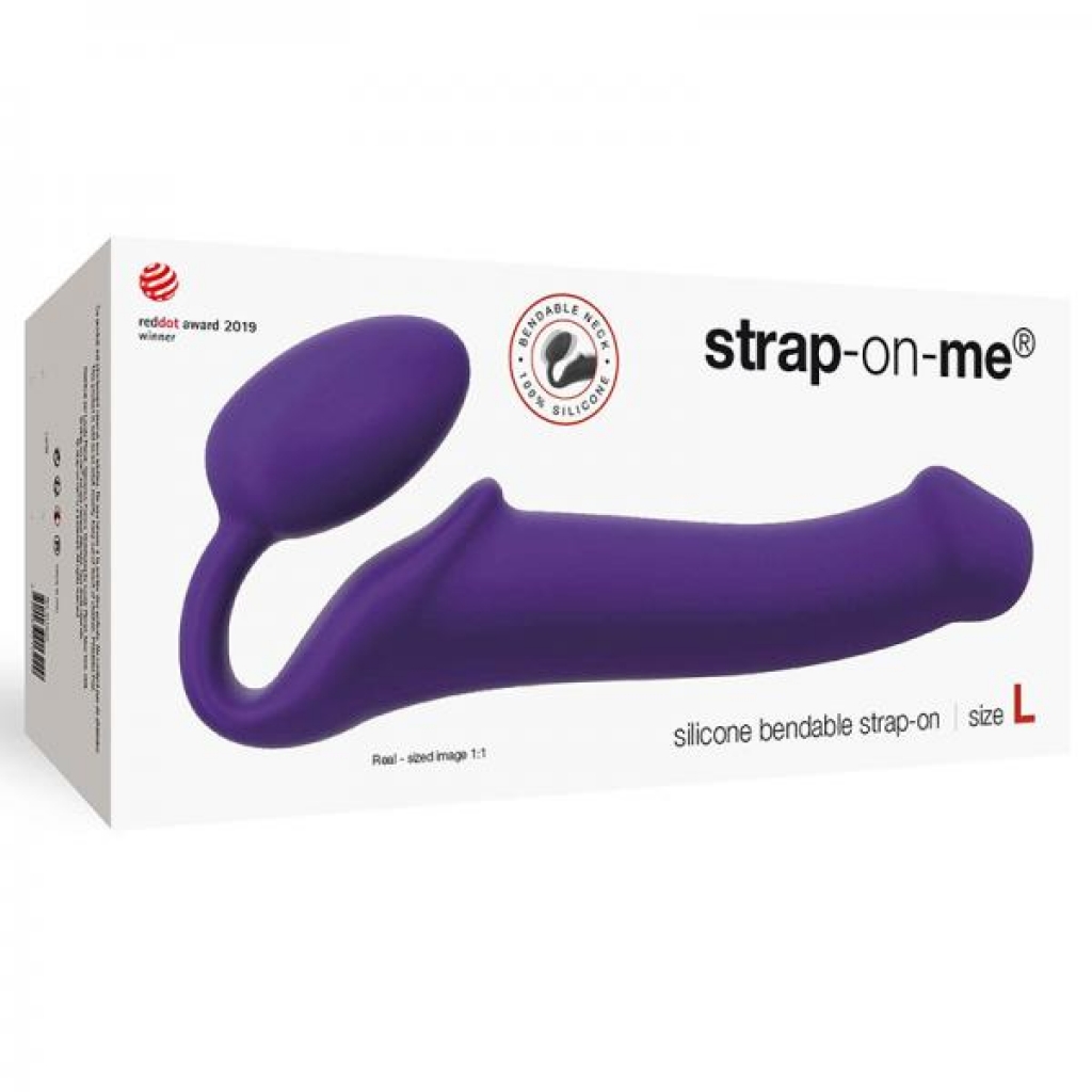 Strap-on-me Semi-realistic Bendable Strap-on Purple Size L - Strapless Strap-ons
