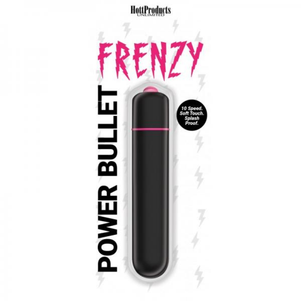 Frenzy - Power Bullet- Black - 10 Speeds - Bullet Vibrators