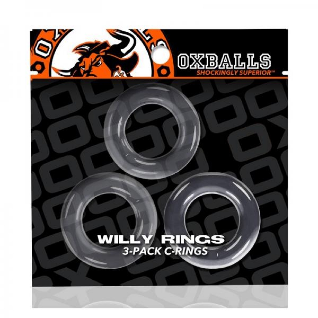 Oxballs Willy Rings 3-pack Cockrings O/s Clear - Cock Ring Trios
