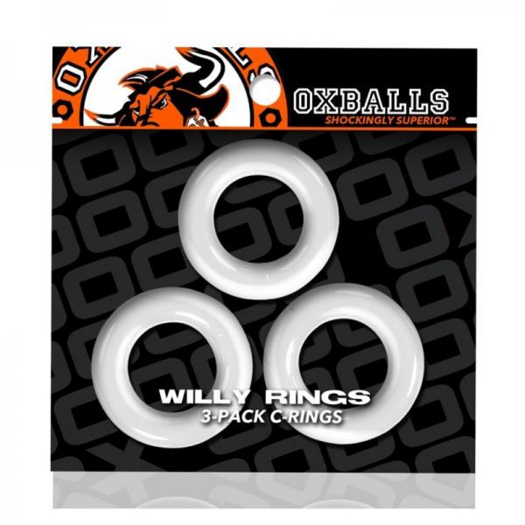Oxballs Willy Rings 3-pack Cockrings O/s White - Cock Ring Trios