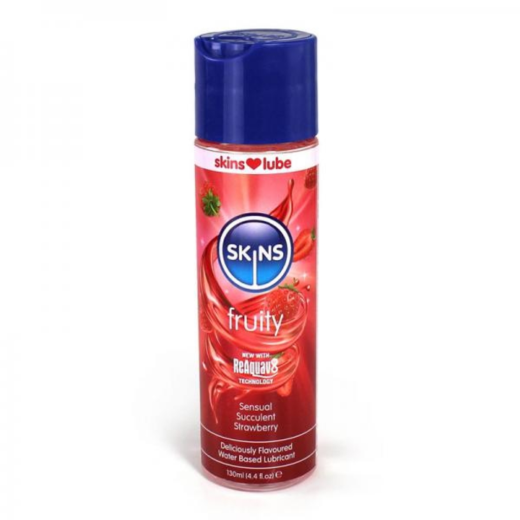 Skins Strawberry Water-based Lubricant 4 Oz. - Lubricants