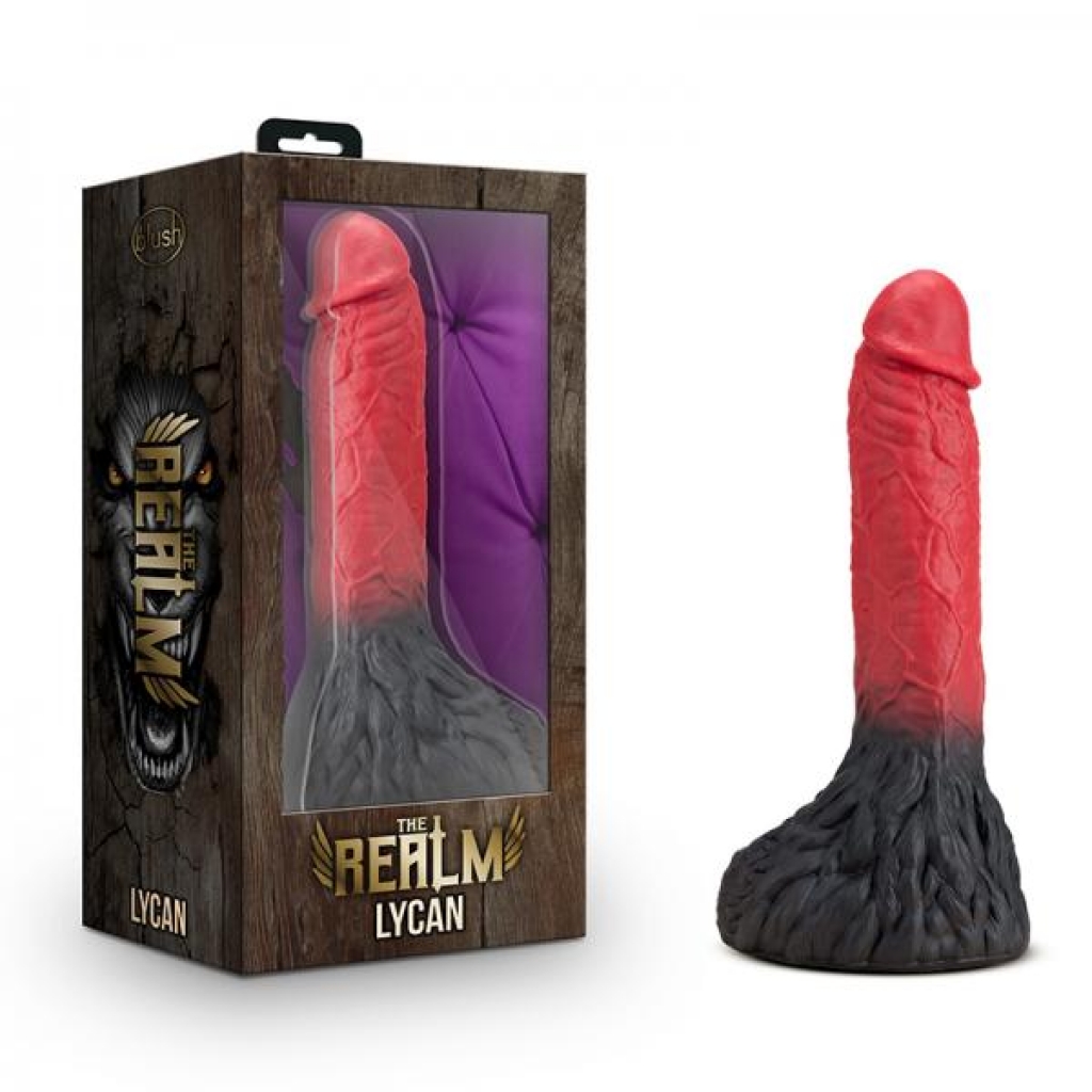 The Realm Lycan Lock-on Werewolf Dildo Red - Extreme Dildos