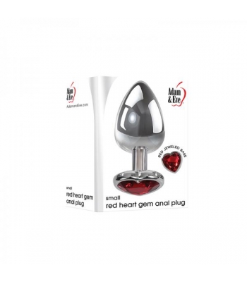 A&e Small Red Heart Gem Anal Plug - Anal Plugs