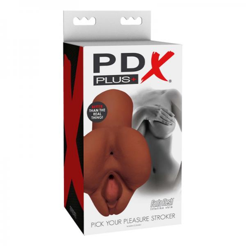 Pdx Plus Pick Your Pleasure Stroker Brown - Pocket Pussies