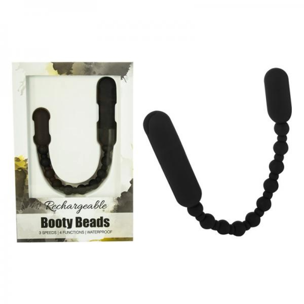 Booty Beads Rechargeable Black - Anal Beads