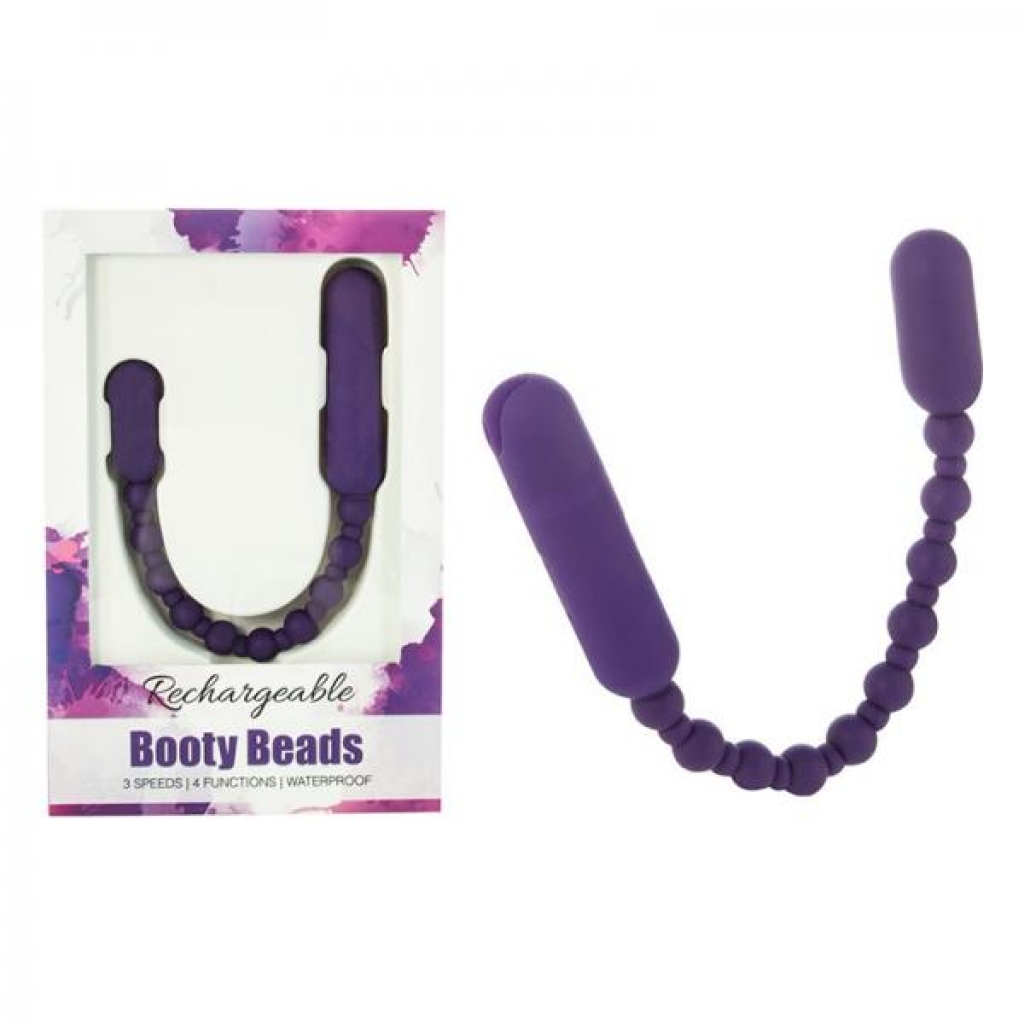 Booty Beads Rechargeable Purple - Anal Beads