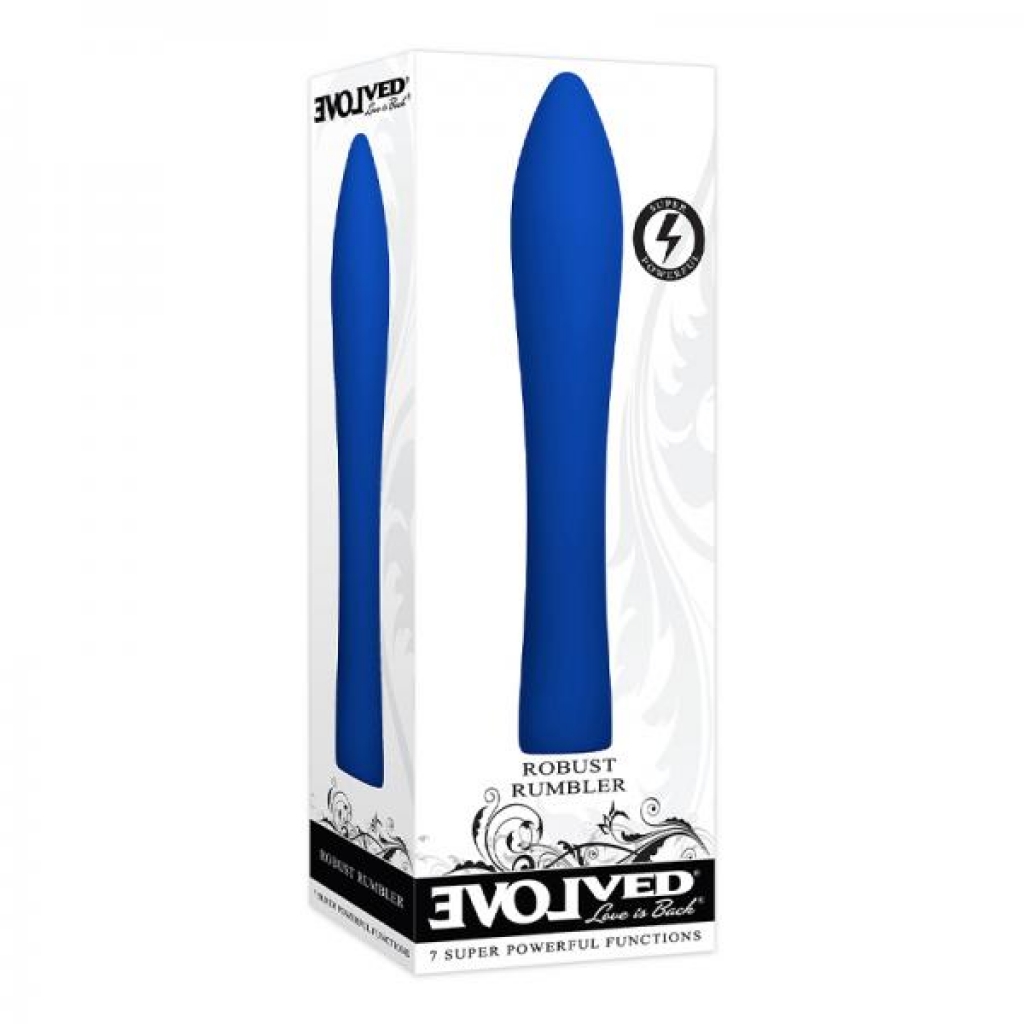 Evolved Robust Rumbler Rechargeable Silicone Blue - Modern Vibrators