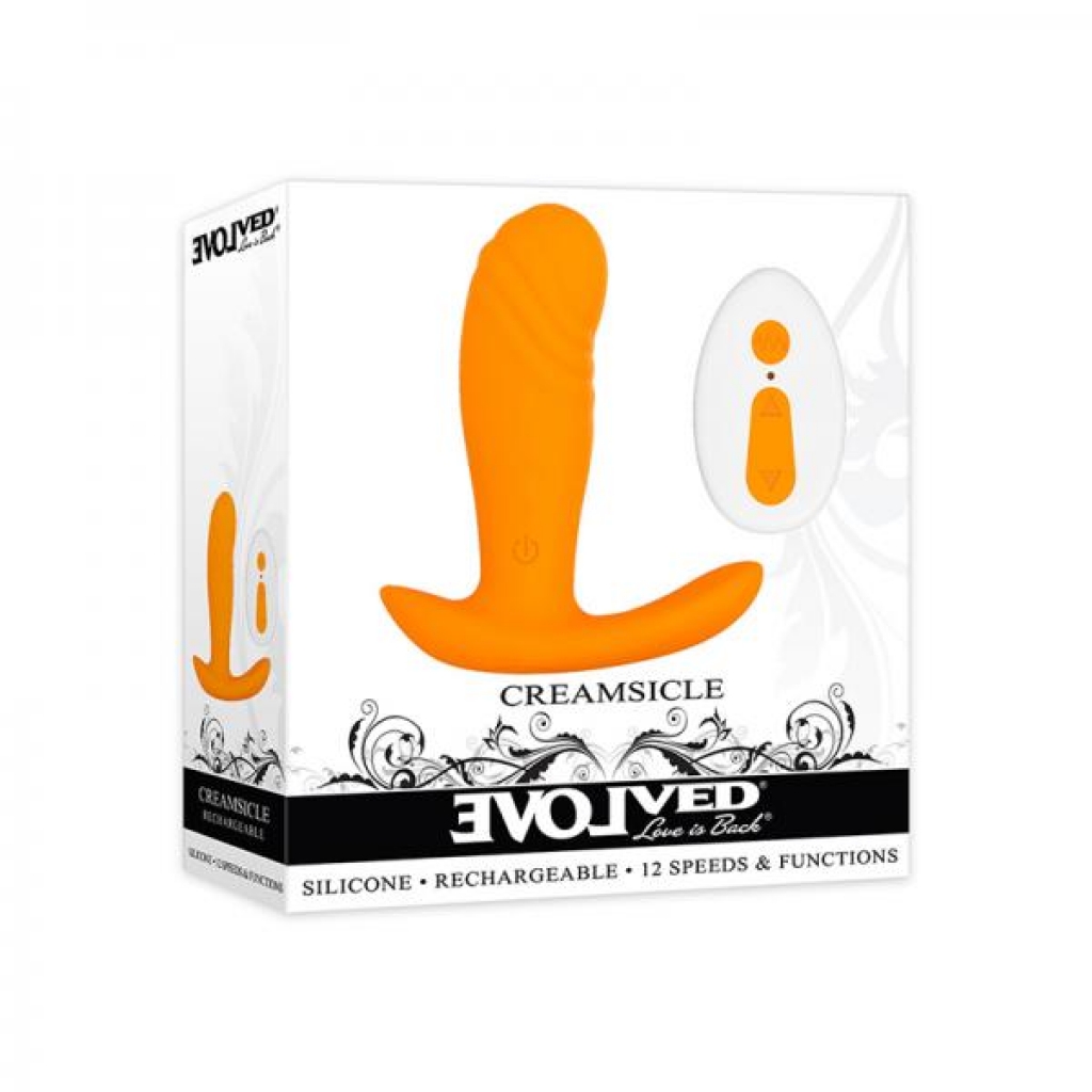Evolved Creamsicle Rechargeable Silicone Orange - G-Spot Vibrators Clit Stimulators