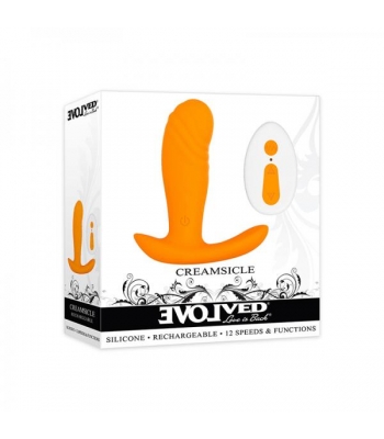 Evolved Creamsicle Rechargeable Silicone Orange - G-Spot Vibrators Clit Stimulators