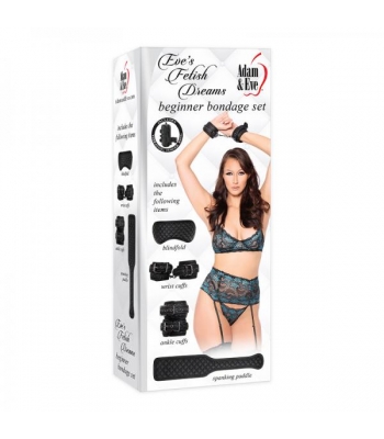 A&e Eve's Fetish Dreams Beginner Bondage Set - Black - BDSM Kits