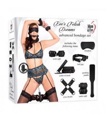 A&e Eve's Fetish Dreams Advanced Bondage Set - Black - BDSM Kits
