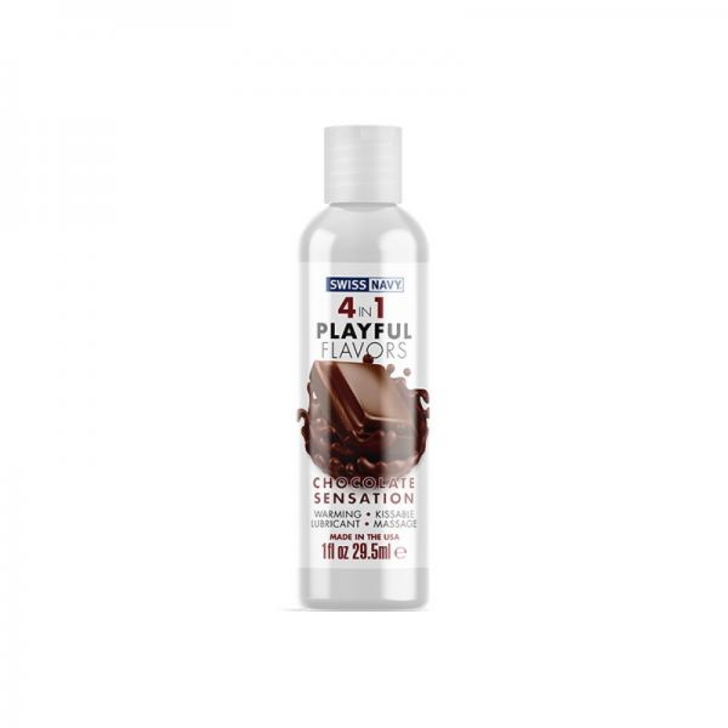 4 In 1 Playful Flavors Chocolate Sensation 1 Oz. - Lubricants