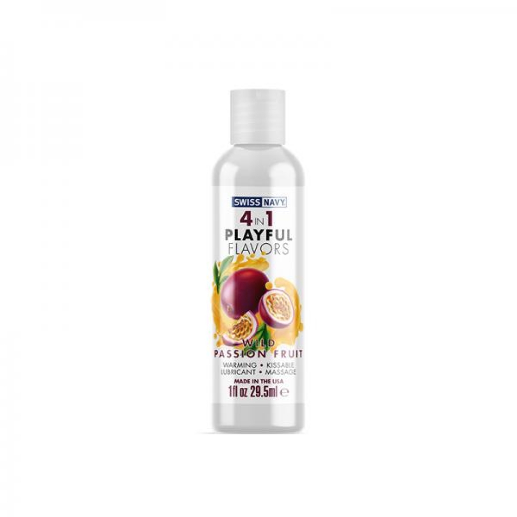 4 In 1 Playful Flavors Wild Passion Fruit 1 Oz. - Lubricants