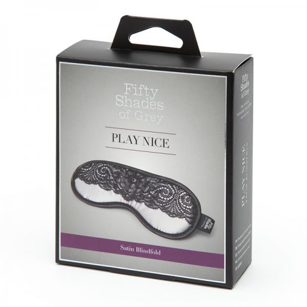 Fifty Shades Of Grey Play Nice Satin & Lace Blindfold - Blindfolds