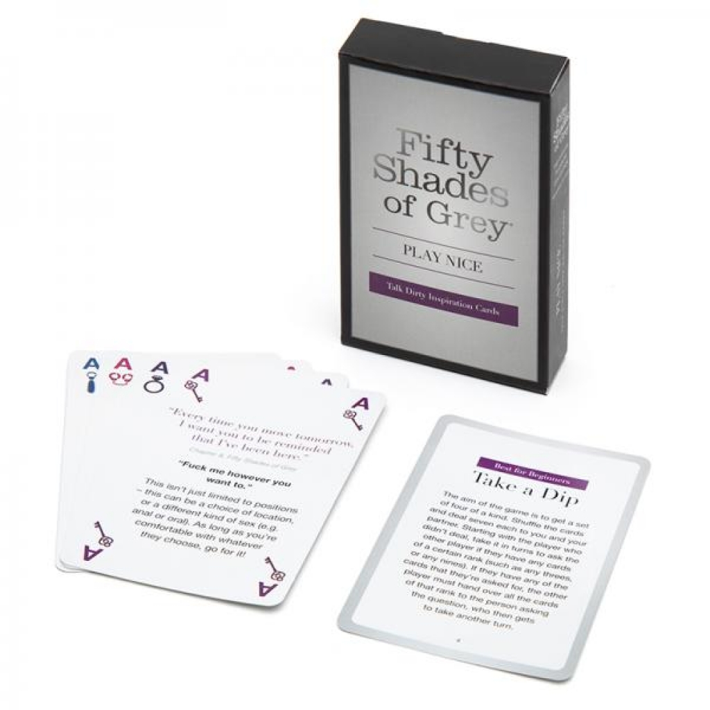 Fifty Shades Of Grey Play Nice Talk Dirty Card Game - Hot Games for Lovers