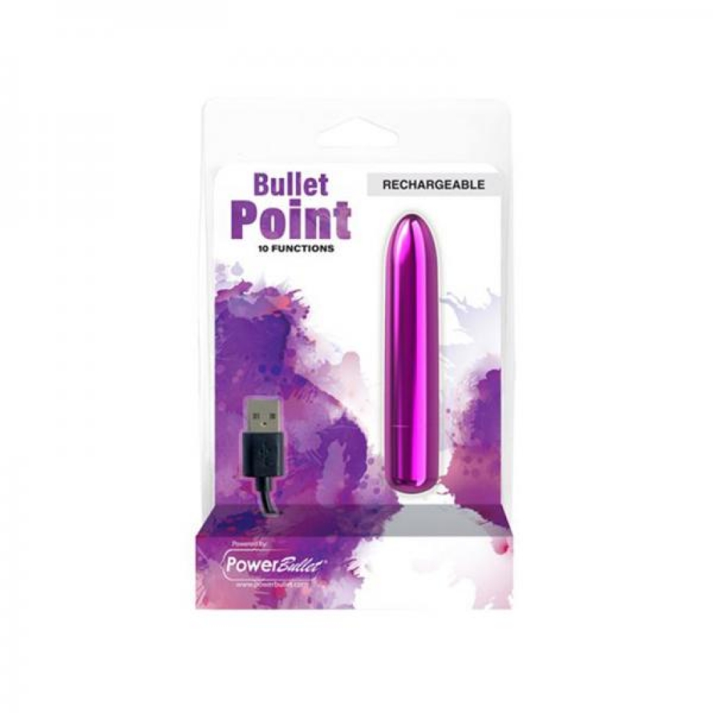 Power Bullet Point Rechargeable - Purple - Bullet Vibrators