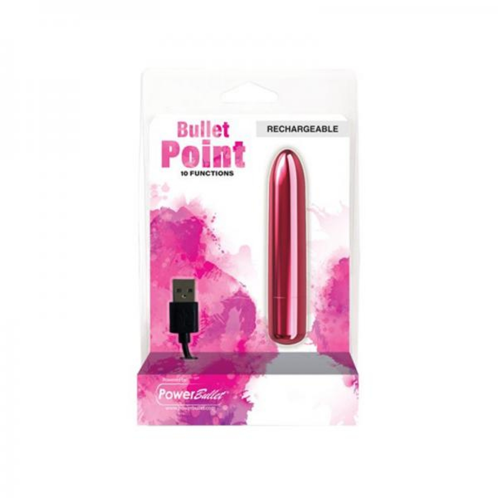 Power Bullet Point Rechargeable - Pink - Bullet Vibrators