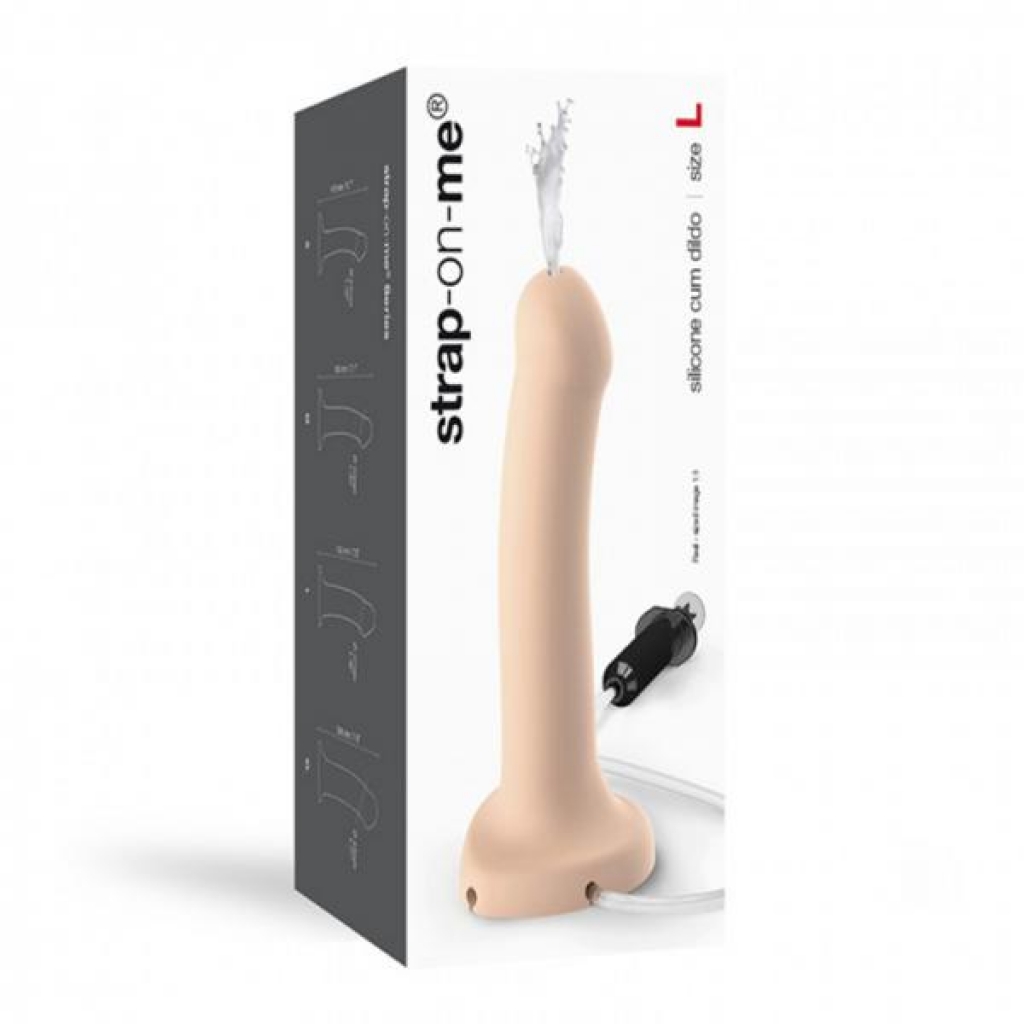 Strap On Me Semi Realistic Cum Dildo Vanilla Large (fluid Not Included) - Realistic Dildos & Dongs