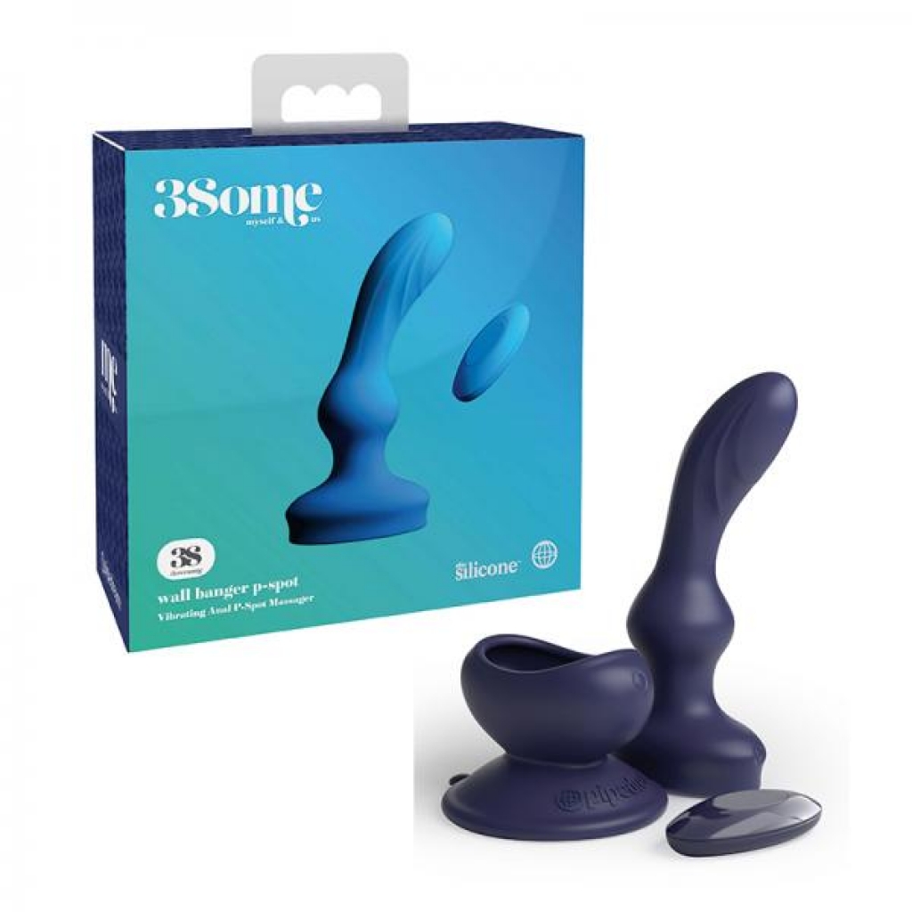 3some Wall Banger P-spot Rechargeable Blue - Prostate Massagers