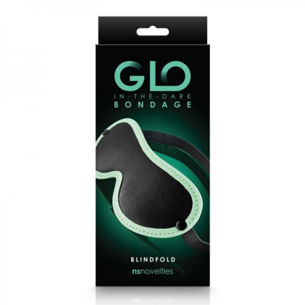 Glo Bondage Blindfold Green - Blindfolds